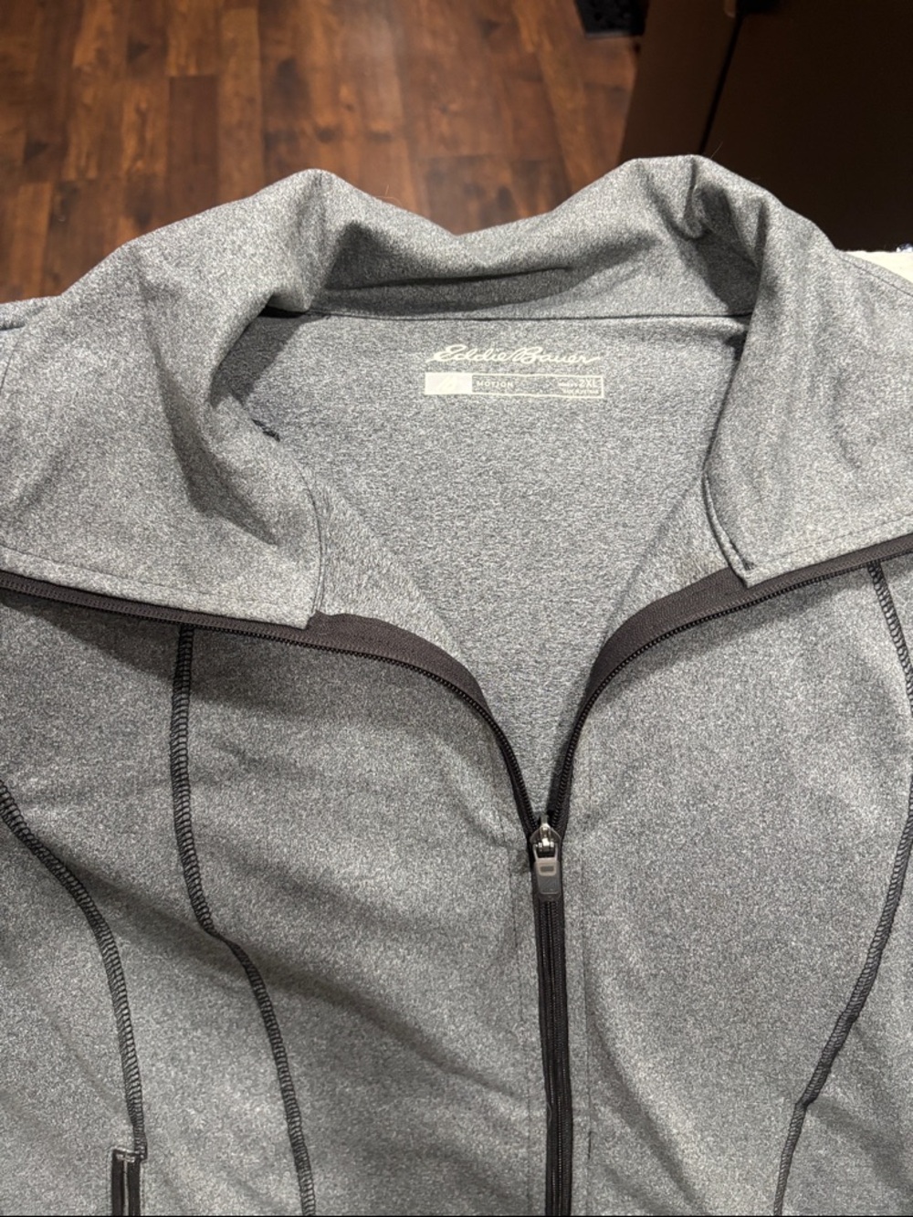 Eddie Bauer Gray Zip-Up Active Jacket